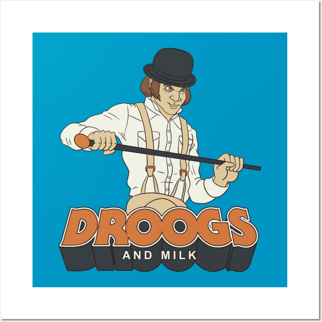 Droogs And Milk Wall Art by Peter Katsanis Art